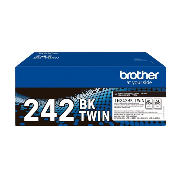 Brother TN-242BK toner duopack (d'origine) - noir TN242BKTWIN 833416 - 1