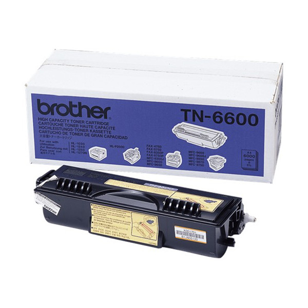 Brother TN-6600 toner (d'origine) - noir TN6600 029660 - 1