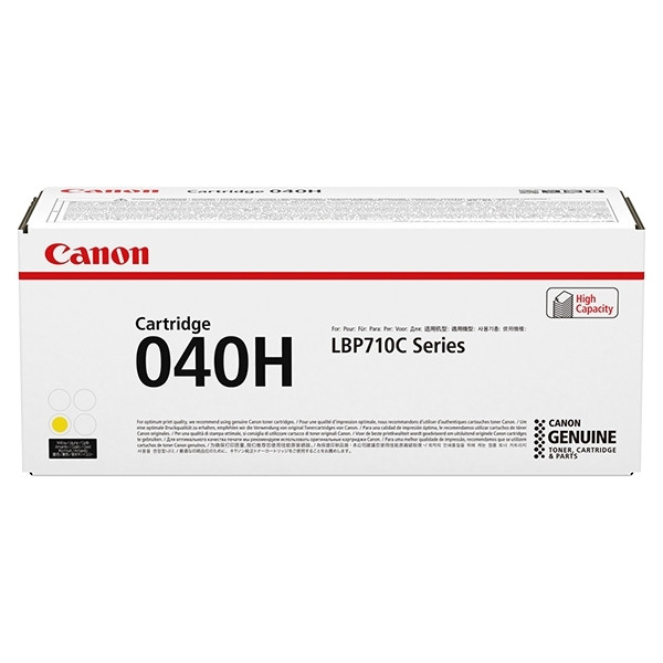 Canon 040H Y toner haute capacité (d'origine) - jaune 0455C001 017292 - 1