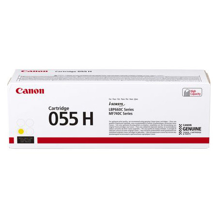 Canon 055H Y toner jaune haute capacité (d'origine) 3017C002 903212 - 1