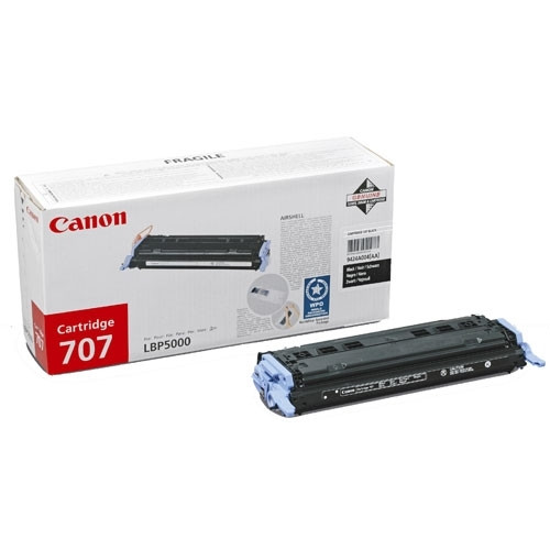 Canon 707 BK toner (d'origine) - noir 9424A004AA 071462 - 1