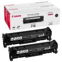 Canon 718 BK toner duopack (d'origine) - noir 2662B005 070752