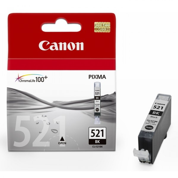 Canon CLI-521BK cartouche d'encre noire (d'origine) 2933B001 900688 - 1