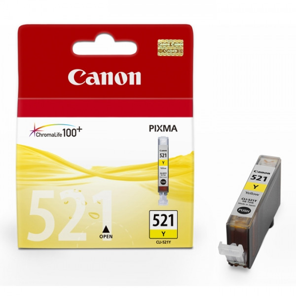 Canon CLI-521Y cartouche d'encre jaune (d'origine) 2936B001 900519 - 1