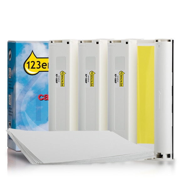 Canon KP-108IP/IN 3 cartouches d'encre + papier format carte postale (marque 123encre) 018003 Canon KP-108IP/IN 3 cartouches d'encre + papier format carte postale (marque 123encre) 018003 - 1
