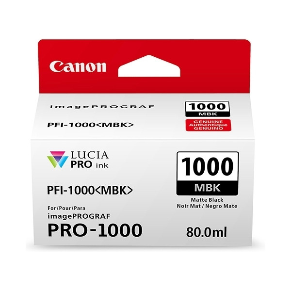 Canon PFI-1000MBK cartouche d'encre (d'origine) - noir mat 0545C001 010124 - 1
