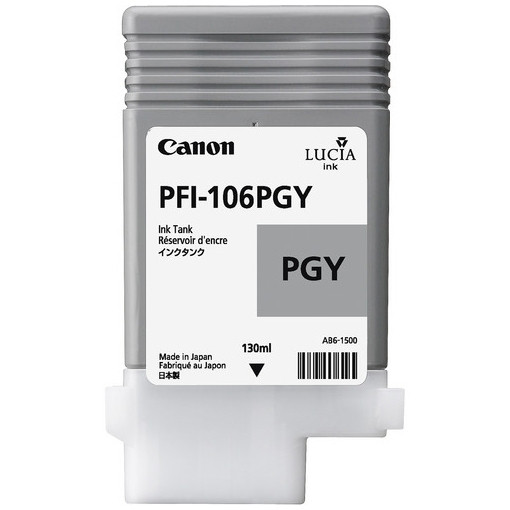 Canon PFI-106PGY cartouche d'encre grise photo (d'origine) 6631B001 018914 - 1