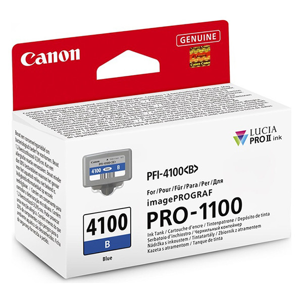 Canon PFI-4100B cartouche d'encre (d'origine) - bleu 6786C001 083748 - 1