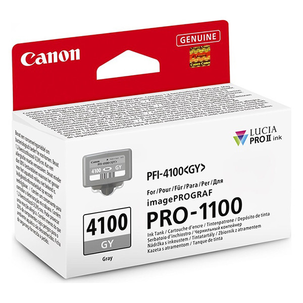 Canon PFI-4100GY cartouche d'encre (d'origine) - gris 6783C001 083742 - 1