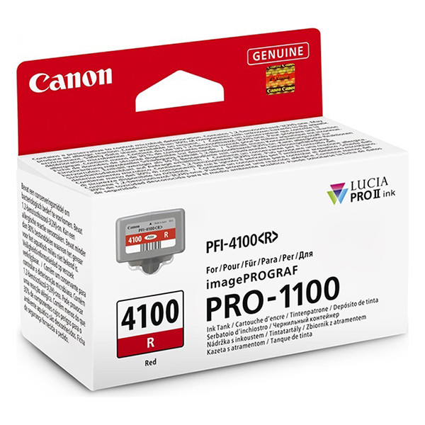 Canon PFI-4100R cartouche d'encre (d'origine) - rouge 6785C001 083746 - 1