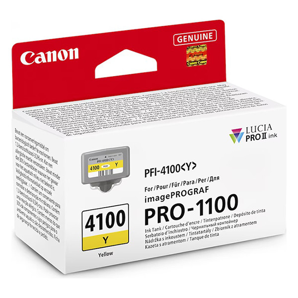 Canon PFI-4100Y cartouche d'encre (d'origine) - jaune 6780C001 083736 - 1