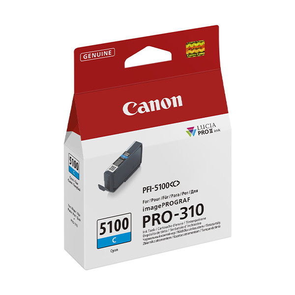 Canon PFI-5100C cartouche d'encre (d'origine) - cyan 6953C001 083782 - 1