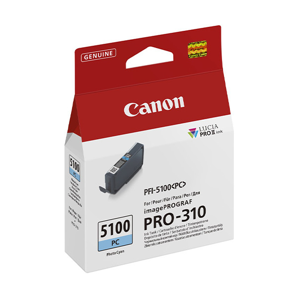 Canon PFI-5100PC cartouche d'encre (d'origine) - cyan photo 6956C001 083788 - 1