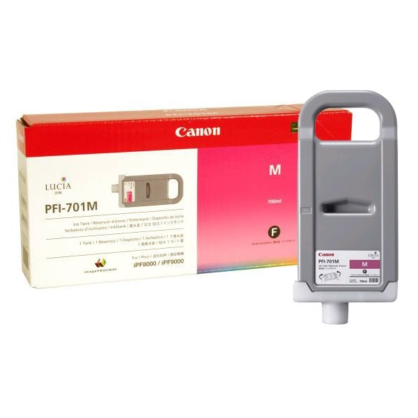 Canon PFI-701M cartouche d'encre magenta (d'origine) 0902B005 018310 - 1