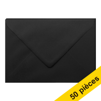 Offre : 10x Clairefontaine enveloppes de couleur C5 120 g/m² (5 pièces) - noir