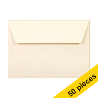 Offre : 10x Clairefontaine enveloppes de couleur C6 120 g/m² (5 pièces) - ivoire