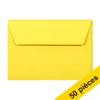Offre : 10x Clairefontaine enveloppes de couleur C6 120 g/m² (5 pièces) - jaune intense