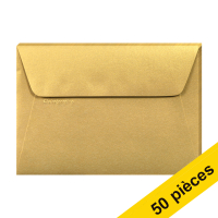 Offre : 10x Clairefontaine enveloppes de couleur C6 120 g/m² (5 pièces) - or