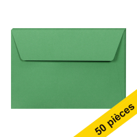 Offre : 10x Clairefontaine enveloppes de couleur C6 120 g/m² (5 pièces) - vert forêt