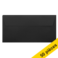 Offre : 10x Clairefontaine enveloppes de couleur EA5/6 120 g/m² (5 pièces) - noir