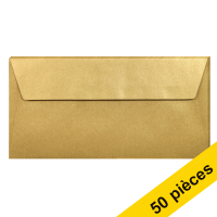 Offre : 10x Clairefontaine enveloppes de couleur EA5/6 120 g/m² (5 pièces) - or
