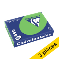 Offre : 3x Clairefontaine papier couleur 80 g/m² A4 (500 feuilles) - vert menthe