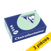 Offre : 3x Clairefontaine papier couleur 80 g/m² A5 (500 feuilles) - vert
