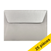Offre : 5x Clairefontaine enveloppes de couleur C6 120 g/m² (5 pièces) - argent