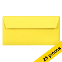 Offre : 5x Clairefontaine enveloppes de couleur EA5/6 120 g/m² (5 pièces) - jaune intense