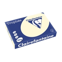 Clairefontaine papier couleur 120 g/m² A4 (250 feuilles) - ivoire 1242PC 250071