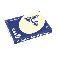 Clairefontaine papier couleur 160 g/m² A3 (250 feuilles) - ivoire 1108PC 250144