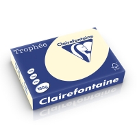 Clairefontaine papier couleur 160 g/m² A4 (250 feuilles) - crème 1101PC 250233