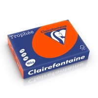 Clairefontaine papier couleur 160 g/m² A4 (250 feuilles) - rouge cardinal 1021PC 250255