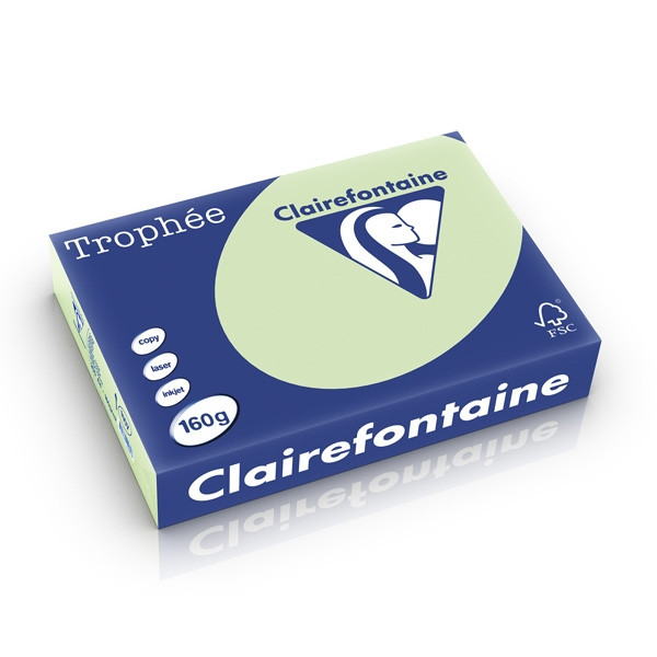 Clairefontaine papier couleur 160 g/m² A4 (250 feuilles) - vert golf 1107PC 250251 - 1
