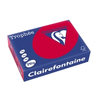 Clairefontaine papier couleur 210 g/m² A4 (250 feuilles) - rouge groseille 2211PC 250098