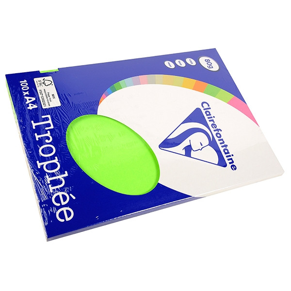 Clairefontaine papier couleur 80 g/m² A3 (500 feuilles) - vert fluo 2882PC 250292 - 1