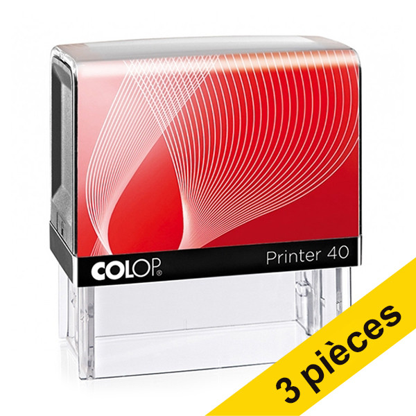 Colop Offre : 3x Colop Printer 40 tampon avec plaque personnalisable  229199 - 1