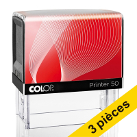 Offre : 3x Colop Printer 50 tampon avec plaque personnalisable