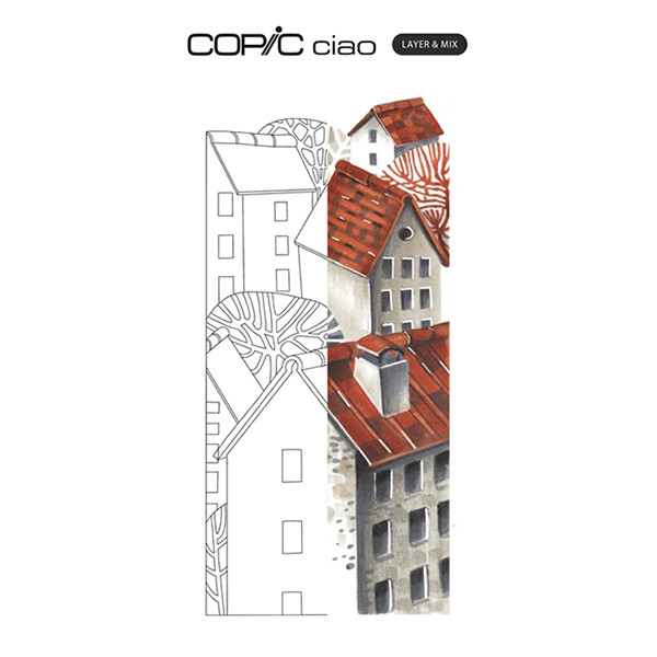 Copic Ciao Layer & Mix Architect Palette jeu de marqueurs (3 pièces) 220750304 311009 - 3