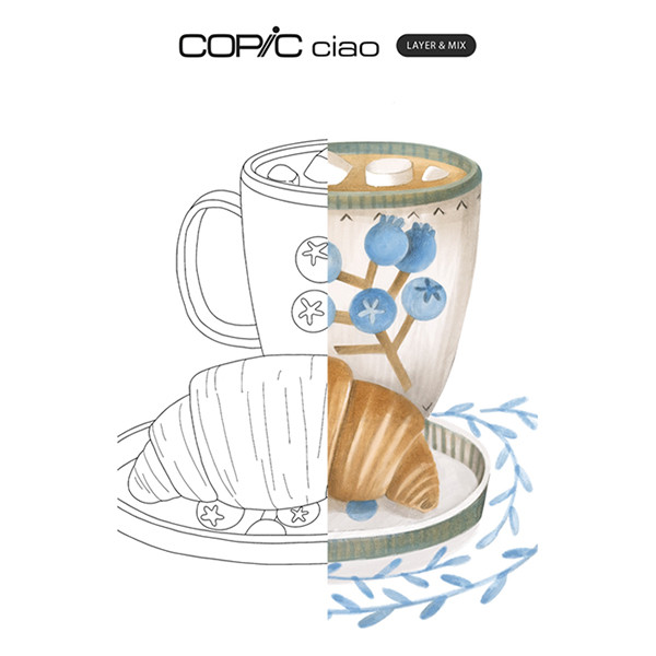 Copic Ciao Layer & Mix Cozy Palette jeu de marqueurs (3 pièces) 220750305 311011 - 3