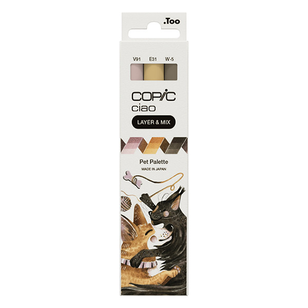 Copic Ciao Layer & Mix Pet Palette jeu de marqueurs (3 pièces) 220750302 311008 - 1