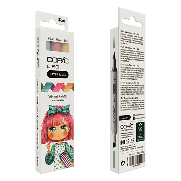 Copic Ciao Layer & Vibrant Palette jeu de marqueurs (3 pièces) 220750307 311001 - 4
