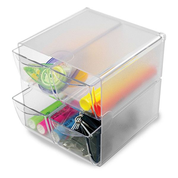 Deflecto Classic Cube organiseur (4 compartiments) 350301 423355 - 1