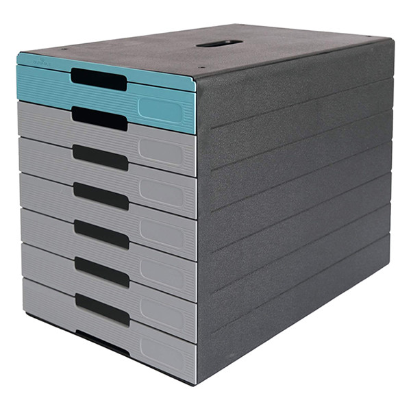 Durable Idealbox Pro module de classement (7 tiroirs) - bleu 776306 310253 - 1