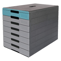 Durable Idealbox Pro module de classement (7 tiroirs) - bleu 776306 310253