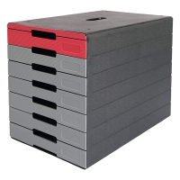 Durable Idealbox Pro module de classement (7 tiroirs) - rouge 776303 310252