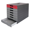 Durable Idealbox Pro module de classement (7 tiroirs) - rouge 776303 310252 - 2