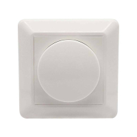 EcoDim bouton gradateur avec plaque centrale et cadre - blanc ED-10002 LEC00062