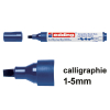 Edding 1455 marqueur calligraphie (1 - 5 mm) - bleu acier 4-1455017 239169 - 1