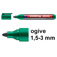 Edding 300 marqueur permanent (1,5 - 3 mm ogive) - vert 4-300004 246315